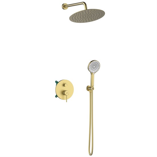 LEMARK Смеситель Beluga LMF-8055B-BRLG для душа, встраиваемый, золото LMF-8055B-BRLG