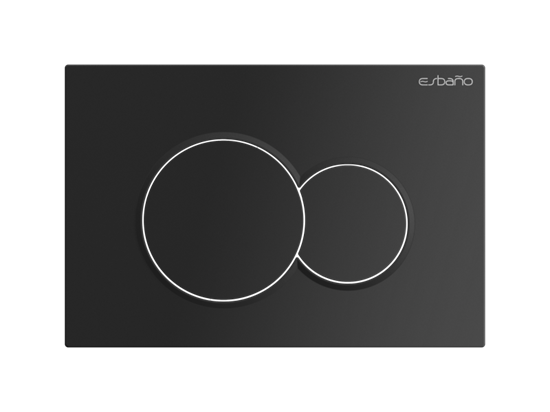 ESBANO Клавиша слива, черный матовый ESINSKS50MB