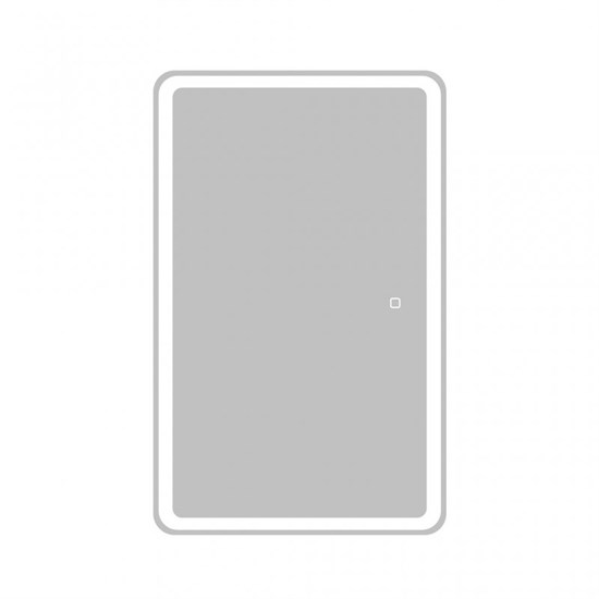 BELBAGNO Marino Зеркальный шкаф с одной распашной дверцей, с двумя стеклянными полками, со встроенной подсветкой и сенсорным выключателем SPC-MAR-500/800-1A-LED-TCH, 12W, 220-240V, 500x800x150 SPC-MAR-500/800-1A-LED-TCH