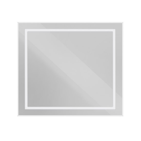 BELBAGNO Kraft Зеркало в алюминиевой раме со встроенным светильником и сенсорным выключателем по периметру рамы, SPC-KRAFT-900-800-SENS-AL, 900x800x32 мм SPC-KRAFT-900-800-SENS-AL