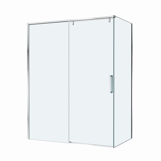 BELBAGNO Soft Close-1 Душевой уголок прямоугольный размер 150x80 см профиль - хром / стекло - прозрачное, двери раздвижные SOFT_CLOSE-1-AH-1-150/80-C-Cr