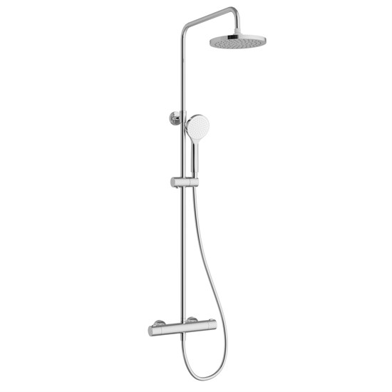 VITRA Душевая система Joy A47298EXP с термостатическим смесителем и ручным душем хром A47298EXP
