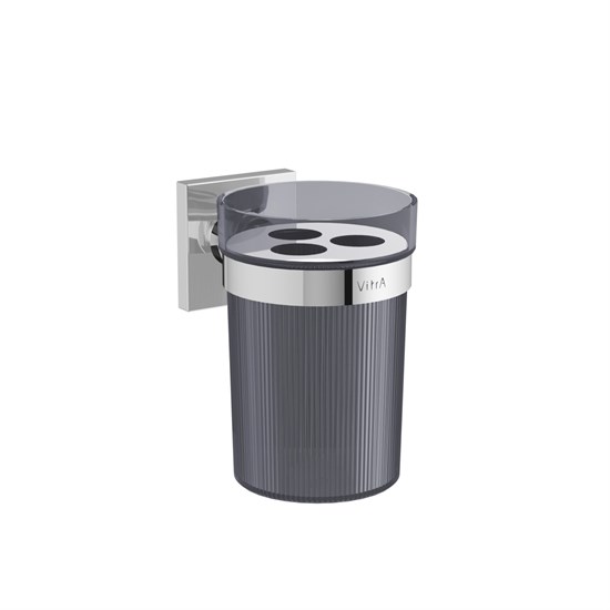 VITRA Стакан для зубных щеток Root A44806 подвесной хром пластик A44806