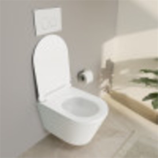 VITRA Подвесной унитаз M50 8302B003-6404 безободковый VortexFlush с сиденьем микролифт дюропласт белый санитарный фарфор 8302B003-6404