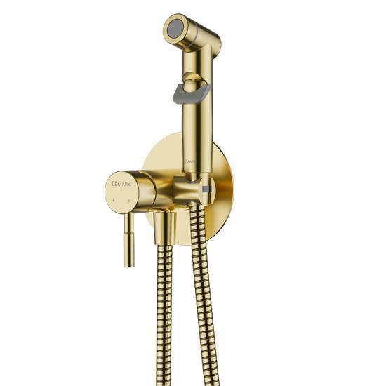 LEMARK Смеситель Зенит LMF-1618S-BRGN с гигиеническим душем, встраиваемый LMF-1618S-BRGN