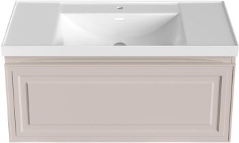 AQUANET Тумба с раковиной Агата 110 бежевый AQUANET-377649