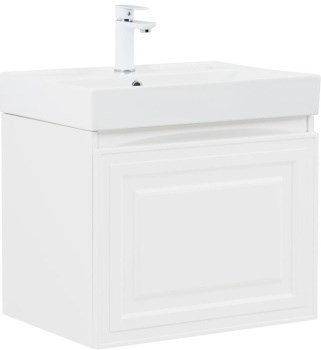 AQUANET Тумба с раковиной Агата 60 1 ящ. цв. белый сатин AQUANET-348184