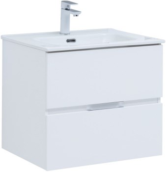 AQUANET Тумба с раковиной Алвита new 120 4 ящ. цв.белый матовый AQUANET-306294