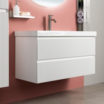 AQUANET Тумба с раковиной Альтера 100 цв. белый матовый AQUANET-340710