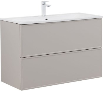 AQUANET Тумба с раковиной Арт 100 цв.бежевый AQUANET-345814