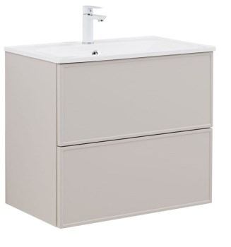 AQUANET Тумба с раковиной Арт 75 бежевый AQUANET-345812