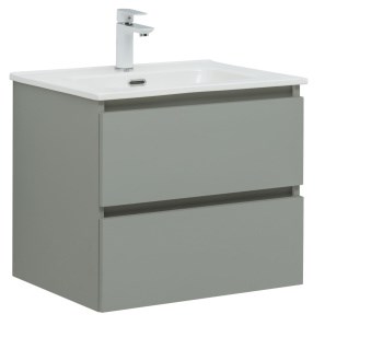 AQUANET Тумба с раковиной Вега 2.0 60 мисти грин AQUANET-367332