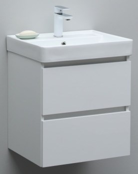 AQUANET Тумба с раковиной Вега 50 белый глянец AQUANET-367322