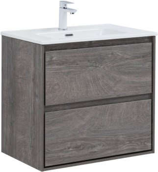 AQUANET Тумба с раковиной Милан 70 цв. дуб рошелье AQUANET-340158