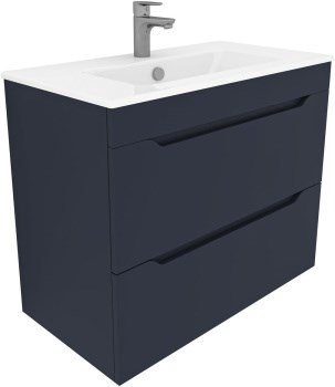 AQUANET Тумба с раковиной Практика 80 2 ящ. цв.маренго AQUANET-332507