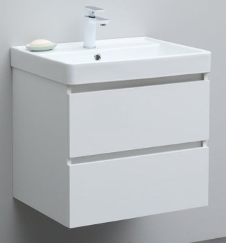 AQUANET Тумба под раковину Вега 60 белый глянец AQUANET-362546