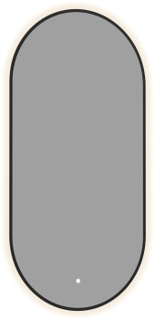 AQUANET Зеркало Контур 500х1000 LED TX овал,черный AQUANET-367644
