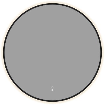 AQUANET Зеркало Контур D 1000 LED TX антипар, черный AQUANET-367666