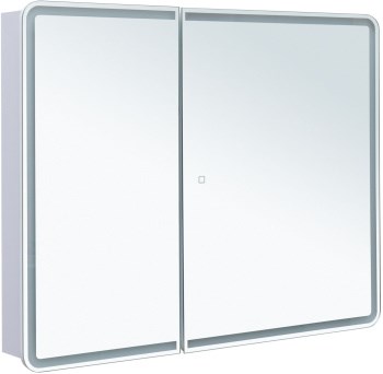 AQUANET Зеркальный шкаф Оптима 100 с LED подсветкой AQUANET-341427
