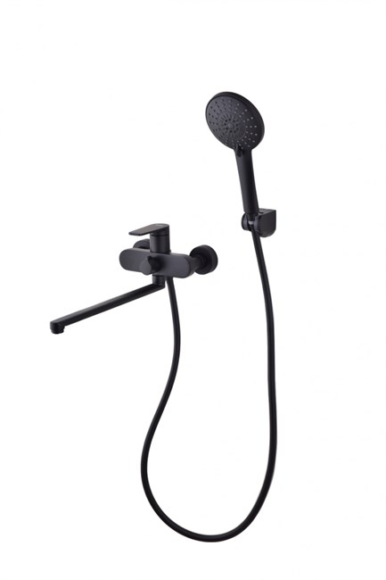 DK Смеситель для ванны с душем Bayern.F?rth DA1523305 длинный излив черный DA1523305