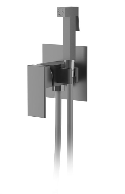 DK Смеситель для душа Bayern.Liszt DA1514506 с гигиеническим душем встраиваемый серый графит DA1514506