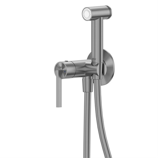 ABBER Смеситель Perfekte 316 AF8A25BGG с гигиеническим душем, брашированная оружейная сталь AF8A25BGG