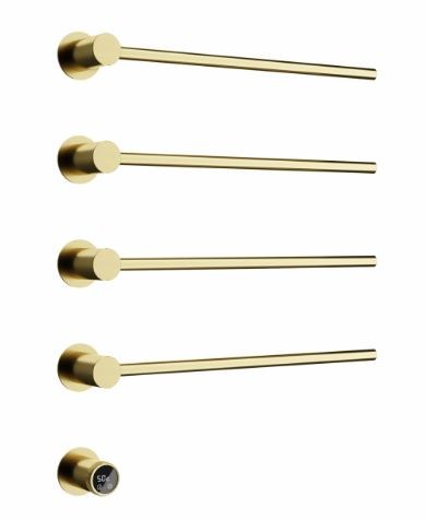 SANCOS Полотенцесушитель электрический встраиваемый Linea брашированное золото SC14001BG SC14001BG