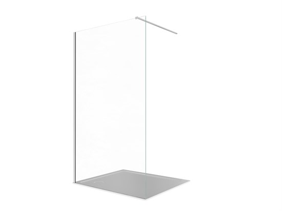 AQUATEK Душевая перегородка Walk in с держателем 700x2000 профиль хром, стекло прозрачное 8мм AQ.WI.070.1CH