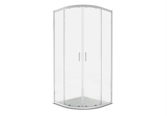 AQUATEK Душевой уголок 1/4 круга, двери раздвижные, 200x90x90 см, профиль хром, стекло прозрачное, закаленное AQ.RO.090.1CH