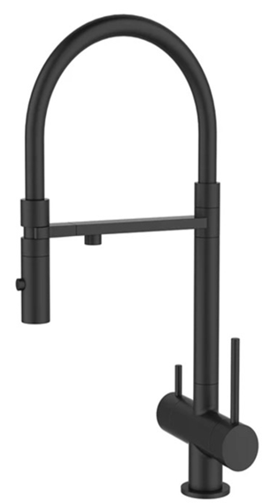 DK Смеситель для кухонной мойки с фильтром черный (DA1462505Black) DA1462505Black