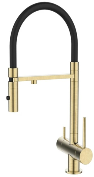 DK Смеситель для кухонной мойки с фильтром матовое золото (DA1462507Gold) DA1462507Gold