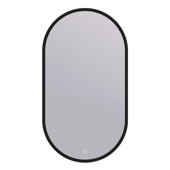 DK Зеркало  Мюнхен (M?nchen) Лайт 90х45 черный (MMUC9045LTBLK) DQMMUC9045LTBLK