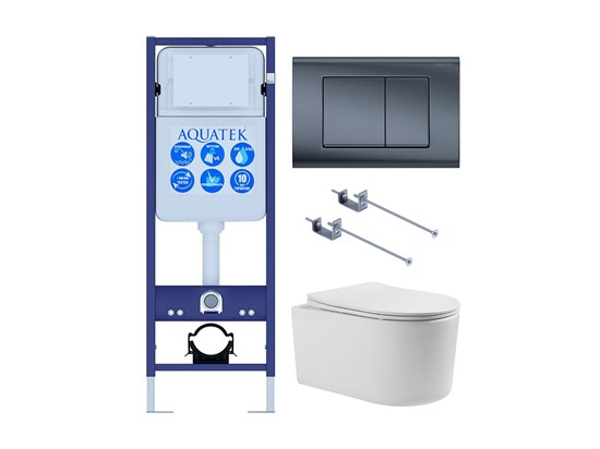 AQUATEK SET МИЯ-INS17-033 (рама INS-0000017 + KKI-0000001 + KDI-0000033 + унитаз МИЯ AQ2004T-00 с тонким сиденьем sc) SET AQUATEK МИЯ-INS17-033