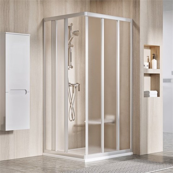 RAVAK Supernova Душевой уголок квадратный размер 75x75 см двери раздвижные, профиль - сатин / стекло - матовое 15V30UR2ZG