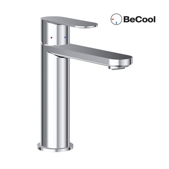 RAVAK Смеситель для умывальника без донного клапана 175 мм CR II 014.21BL BeCool ЧЕРНЫЙ X070460