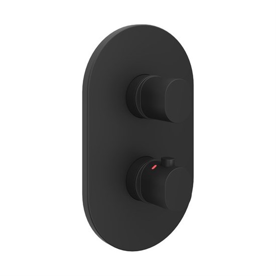 RAVAK Смеситель скрытого монтажа CR II 063.20BL.O2 ЧЕРНЫЙ (2 вывода) + нужен RB 071.50 (X070074) X070467