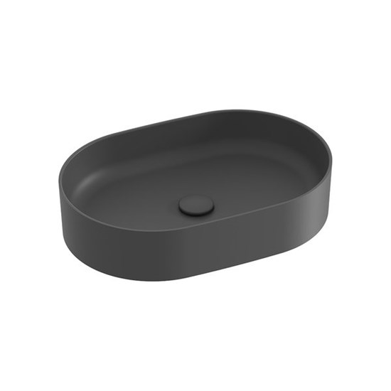 RAVAK Умывальник CERAMIC 550 O SLIM черный матовый XJX0D155000