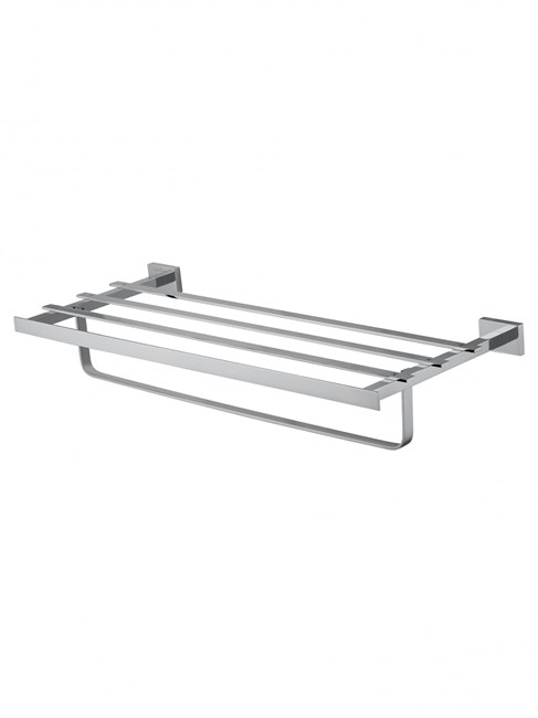WONZON & WOGHAND Полотенцедержатель с полкой FLAT, Хром (WW-9781) WW-9781
