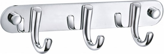 WONZON & WOGHAND Вешалка с 3 крючками для ванной , Хром (WW-9384-3) WW-9384-3