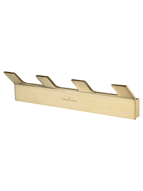 WONZON & WOGHAND Вешалка с 4 крючками для ванной LOTTE, Брашированное золото (WW-8345-BG) WW-8345-BG