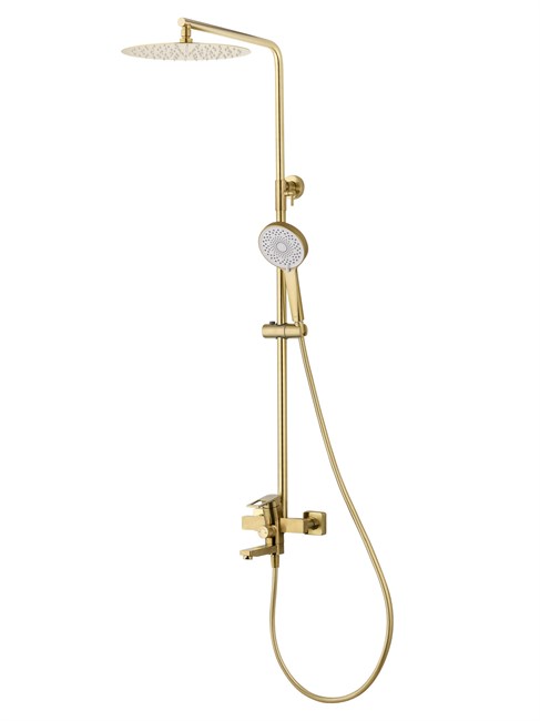 WONZON & WOGHAND Душевая система FRAME, Брашированное золото (WW-88739010-BG) WW-88739010-BG