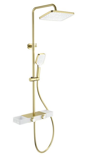 WONZON & WOGHAND Душевая система Shelf, Брашированное золото (WW-B3552-BG) WW-B3552-BG
