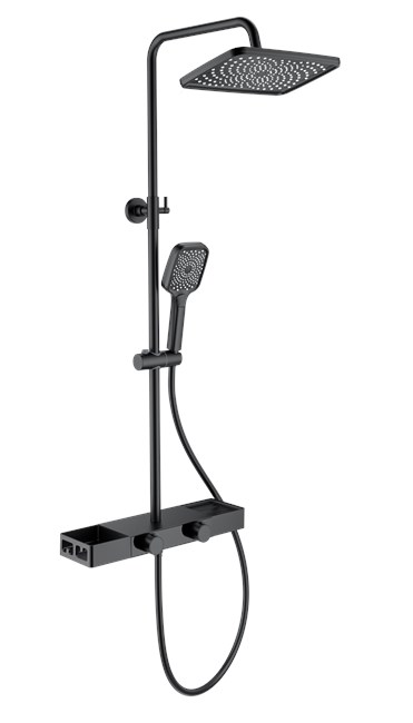 WONZON & WOGHAND Душевая система Shelf, Черный матовый (WW-B3552-MB) WW-B3552-MB