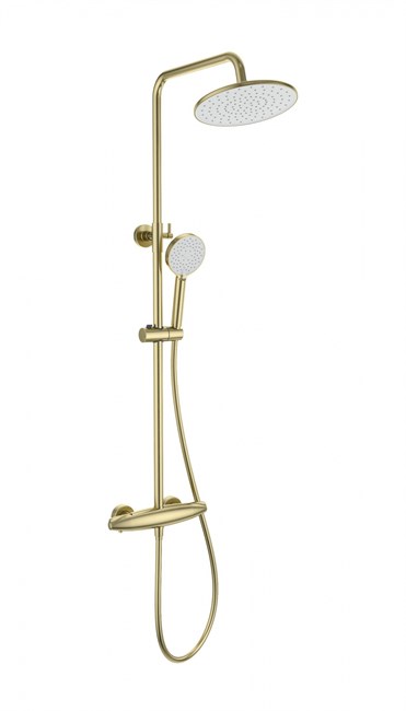 WONZON & WOGHAND Душевая система с термостатом CAPSULE, Брашированное золото (WW-B3031-A-BG) WW-B3031-A-BG