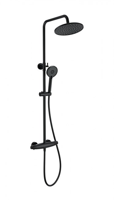WONZON & WOGHAND Душевая система с термостатом CAPSULE, Черный матовый (WW-B3031-A-MB) WW-B3031-A-MB