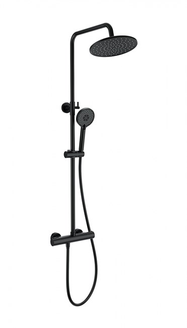 WONZON & WOGHAND Душевая система с термостатом INN 4, Черный матовый (WW-B3047-A-MB) WW-B3047-A-MB