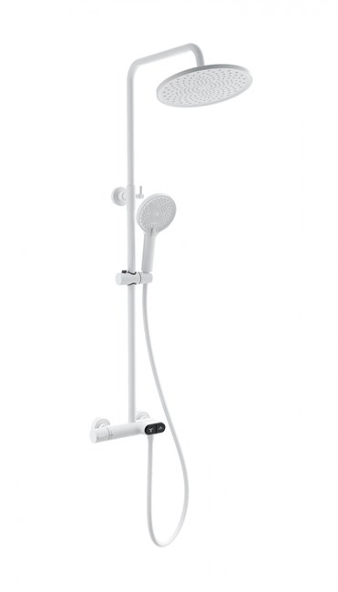 WONZON & WOGHAND Душевая система с термостатом MUSE Corno, Белый матовый (WW-B2091-A-MW) WW-B2091-A-MW