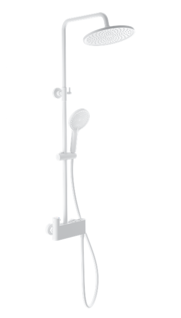 WONZON & WOGHAND Душевая система с термостатом MUSE Corno, Белый матовый (WW-B3110-MW) WW-B3110-MW