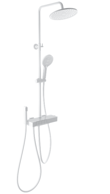 WONZON & WOGHAND Душевая система с термостатом MUSE Forte, Белый матовый (WW-B3580-MW) WW-B3580-MW