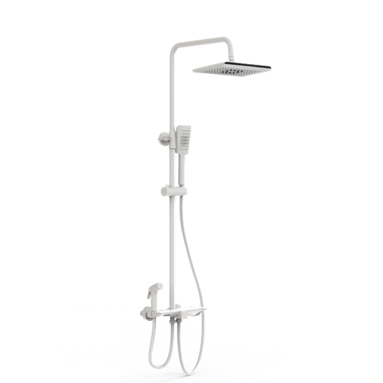 WONZON & WOGHAND Душевая система с термостатом , Белый матовый (WW-B3310-MW) WW-B3310-MW